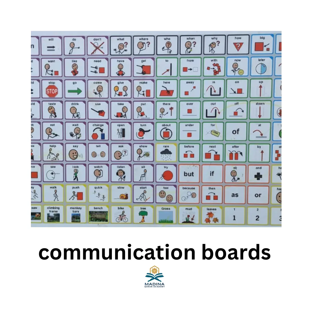 Communicaton borads for learning aids autistic child 